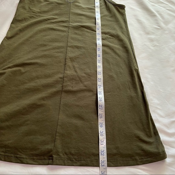 Shein Size Small Dark green Flowy Dress Sleeveless - Picture 8 of 11